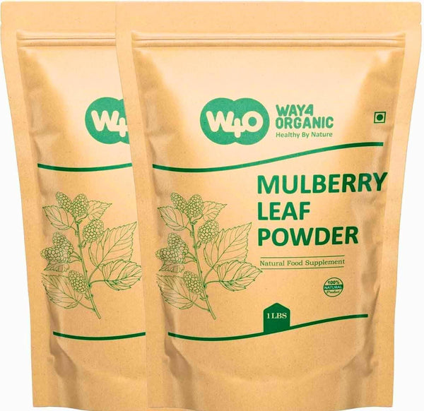 WAY 4 ORGANIC W4O Mulberry Leaf Powder - Mulberry Leaf Extract- All-Natural Raw Herb Super Food