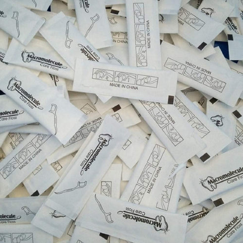 Each Individually Wrapped Teeth Cleaning Floss, Travel Hotel Restaurant Dental Floss (500)
