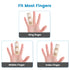 2PCS Finger Splints, Finger Brace for Trigger Finger, Arthritis, Pain Relief for Index, Middle, Ring Finger (Beige)