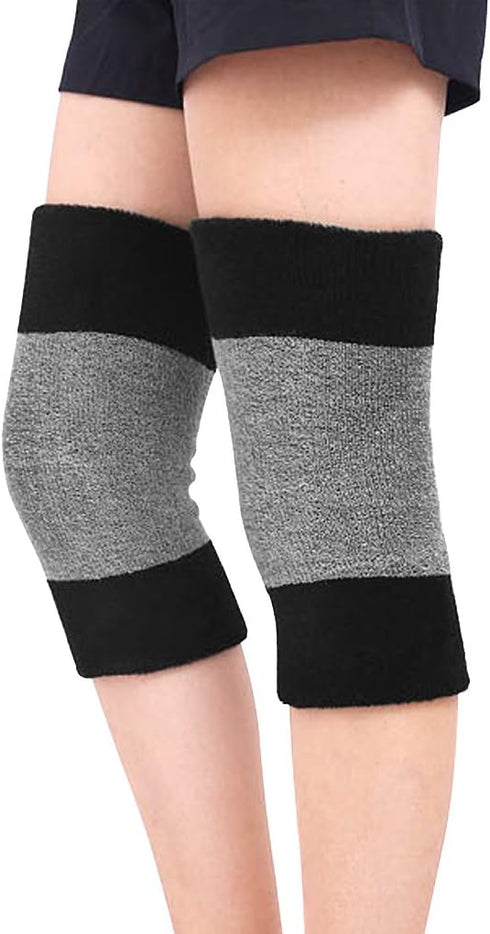 Womens Mens Winter Leg Knee Brace Warmer Sleeve Wrap Elastic Cotton Knee Pad Support for Joint Arthritis Pain Relief