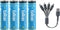 TAKOO Lithium AA/AAA Batteries 4/8 Pack, Rechargeable Double A/Triple A Battery 1.5V 3000mWh/880mWh