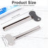 VANTOBEST 2 Pack Metal Tube Squeezer Keys Silvery Hair Dye Toothpaste Roller Dispenser Tool Durable Tube Squeezing Aid