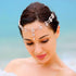 Unsutuo Hair Jewelry Head Chain, Wedding Bohemian Floral Headband Elastic for Women (Rose Gold)