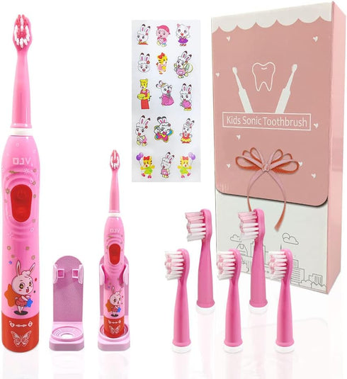 OJV 8630 Kids Sonic Electric Toothbrushes for Children, 6 Modes 2-Min Timer, USB Rechargeable Power Smart Toothbrush