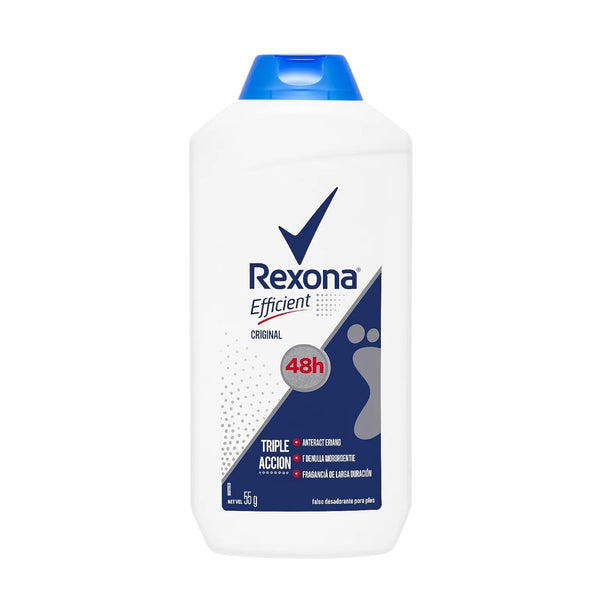 Yahve Rexona Efficient Foot Talcum Powder 55g - Refreshing Scent & Moisture -