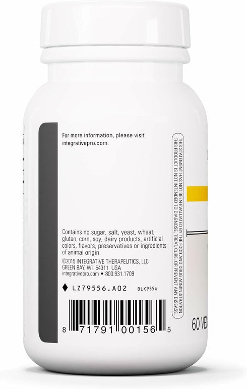 Integrative Therapeutics L-Theanine - Vegan, Gluten-Free & Dairy-Free Amino Acid Supplement, 60 Capsules