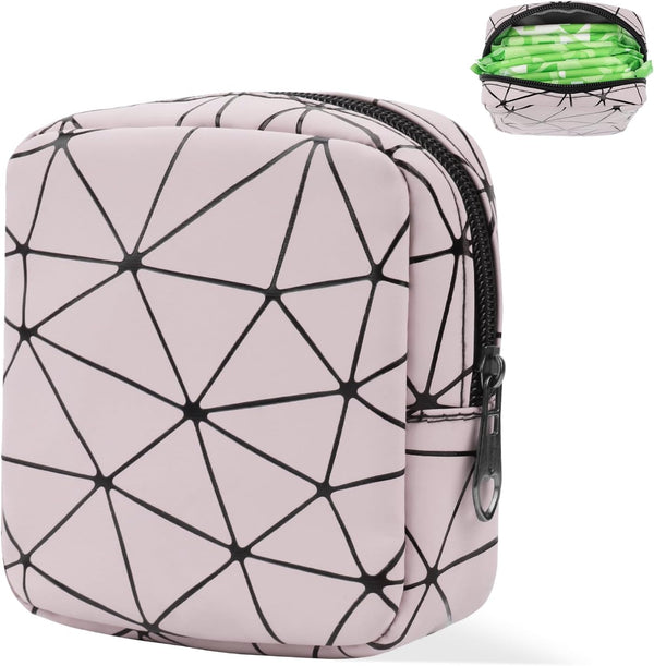 Likesing Sanitary Napkin Storage Bag, Leather Portable Period Bag for Girls Women,