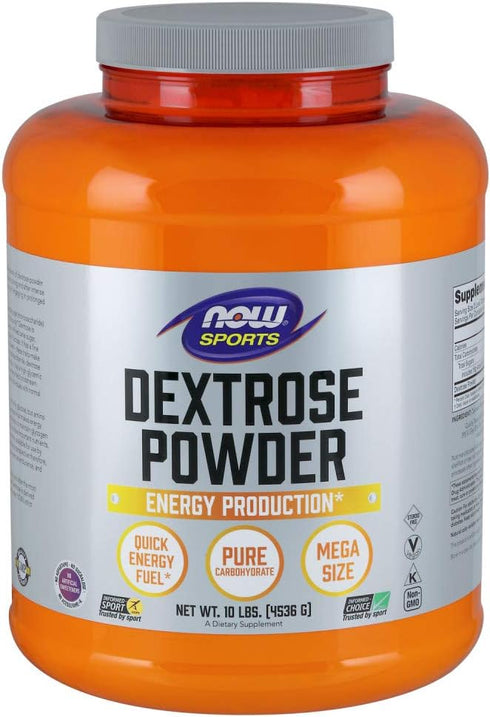 NOW Foods Sports Nutrition Dextrose Powder, 10-Pound, Energy Production*