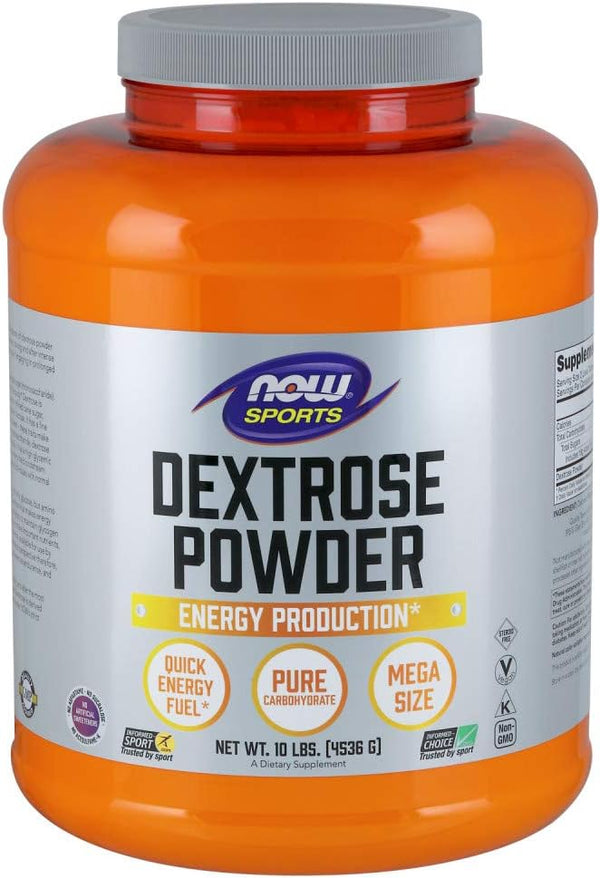 NOW Foods Sports Nutrition Dextrose Powder, 10-Pound, Energy Production*