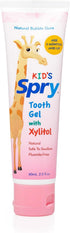Spry Natural Xylitol Toothpaste for Baby, Toddler, Kids Age 3 Months and Up - Fluoride Free, Bubble Gum, 2 Fl Oz (Pack