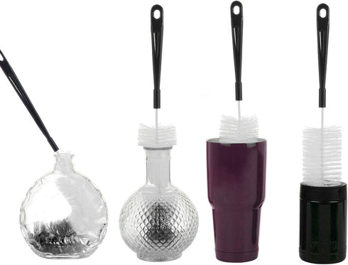 ALINK 16in Extra Long Black Bottle Cleaning Brush for Washing Narrow Neck Beer/Wine/Thermos and Hummingbird Feeder