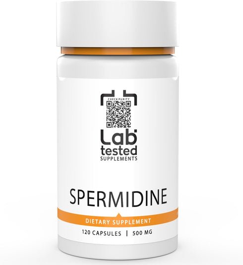 Spermidine 3HCL Supplement 120 Capsules, 10mg, 3rd Party COA's Provided