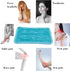Gel Beads Ice Pack, Reusable Hot Cold Pack for Injury, Pain Relief for Knee, Shoulder, Foot, Ankle, 3PCS/Blue