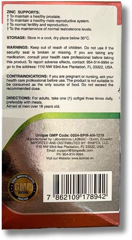 ProstaEros Prostate Support Supplement for Men's Health, Black Maca, Saw Palmetto, 60 Count Capsules, Pack of 1