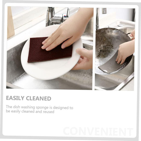 2 Rolls Emery Scrub Sponge Kitchen Cleaning Brush, Non Abrasive Dish Brush Scrubber Sponges