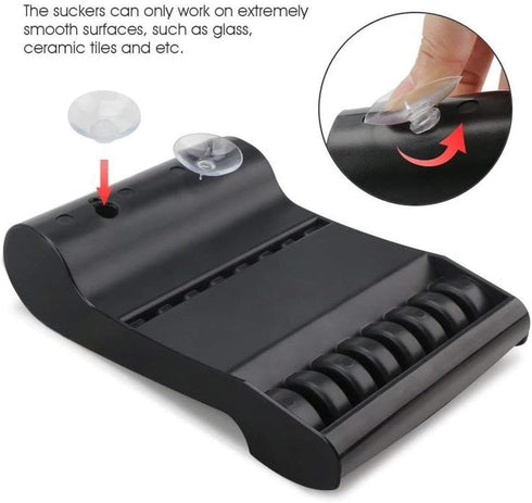 Professional Salon Scissors Holder Racks - Organizer Storage Tray for 6 Scissors, Black