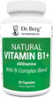 Dr. Berg Natural Vitamin B1 B6 B12 Complex - 60 Capsules with Essential B Vitamins for Men & Women