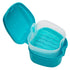 Coolrunner Denture Case - Denture Cup with Strainer, Storage Box for Travel, Retainer Cleaning (Green)