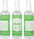 ForPro Erase Instant Glass & Screen Cleaner Kit, for TV Screens, Smartphones, Eyeglasses, Mirrors - Includes 3.3 Oz. Bottle and Microfiber Cleaning Cloth (Pack of 3)