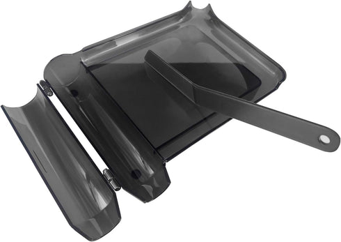 Medarchitect Right Hand Pill Counting Tray with Spatula (Black - L Shape)