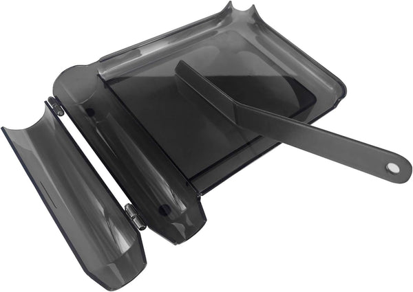 Medarchitect Right Hand Pill Counting Tray with Spatula (Black - L Shape)