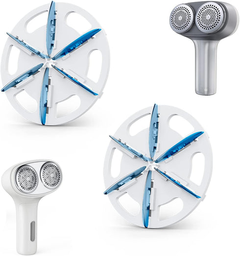 VASSON 6 Pack Fabric Shaver Replacement Blades for Dual-Head Sweater Shavers