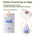 100 PACK 10 lb. Plastic Drawstring Ice Bags, 12 x 21 Inch Heavy-Duty Plastic Bags