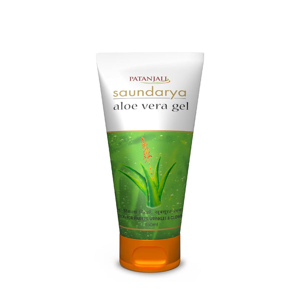 Patanjali Aloe Vera Gel 150ml - Saundarya Moisturizer for Oily Skin with Vitamin E