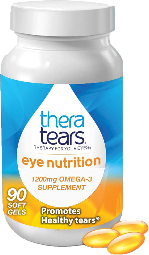 TheraTears Omega 3 Supplement, 1200mg, 90 ct, Pack of 1