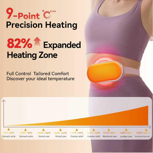 KaffyLynn 9 9 Portable Heating Pads for Period Cramps Simulator, Cordless Menstrual Heating Pad with Heat Levels