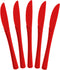 Exquisite Heavy Duty Red Plastic Knife, 50 Pcs BPA Free Disposable Cutlery for Parties