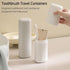 Portable Travel Toothbrush Case with Gargle Cup - Hard Shell Toothbrush Holder & Toothpaste Container, Detachable