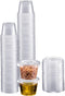 Portion Cups with Lids, 1 Ounce, 100 Pack Disposable Plastic Cups for Meal Prep, Salad Dressing, & Medicine