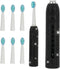 Veseek Diamond Sonic Electric Toothbrush Bling Rechargeable Toothbrushes for Adults with 6 Brush