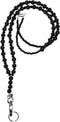 Beaded Essential Oils Diffuser Lanyard, Black Lava, 34" for ID Badge Card Holder, Teacher Gift, Nurse