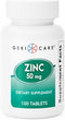 GeriCare Zinc Sulfate 50 mg Dietary Supplement, 100 Count