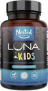 LUNA Kids Sleep Aid Tablets, 60 Chewable Pills, Naturally Sourced Ingredients, Gentle Herbal Supplement for Children 4+
