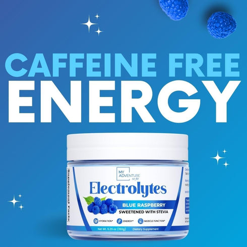 Zero Sugar Blue Raspberry Electrolytes Powder, Refreshing Hydration, 37 Servings, Vegan & Keto Friendly