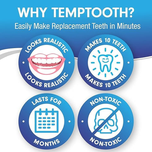 Temptooth #1 Seller, Trusted Patented Temporary Tooth Replacement Product