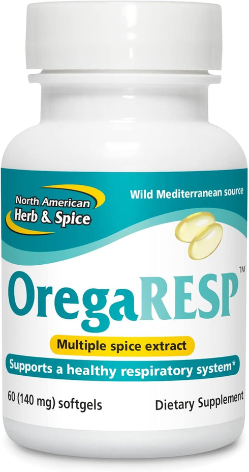 NORTH AMERICAN HERB & SPICE OregaResp P73, 60 Softgels, Supports Immune & Respiratory Health