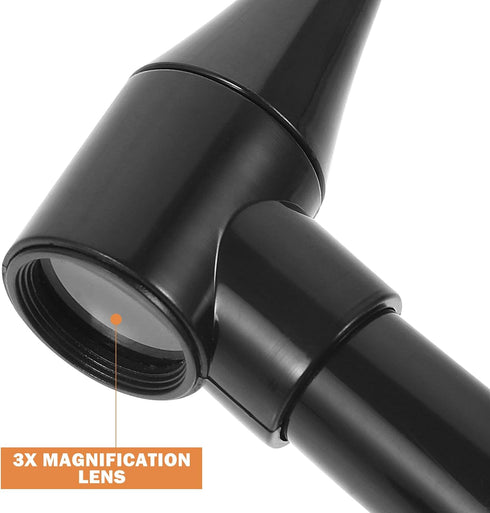 Set 2pcs Healifty Medical Diagnostic Otoscope, Ear Care Ear Scope Magnifying Lens Clinical Penlight Flashlight Ear Care