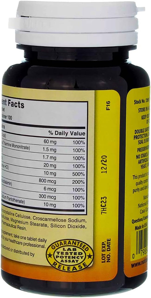 Nature's Blend Full Spectrum B with Vitamin C Powder, 100 Count (1269)