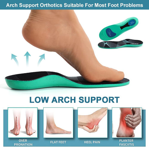 XINIFOOT Sport Insole, Shock Absorbing Cushion Shoe Insole for Men & Women, Arch Support for Plantar Fasciitis