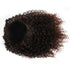 Short Afro Kinky Curly Ponytail Hair Piece for Women, Synthetic Extension in Mix Dark Brown (1B/33#)