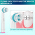 Sdiveson Package. Interspace and Ortho Care Replacement Brush Heads Compatible with Oral B Electric Toothbrush, Braces