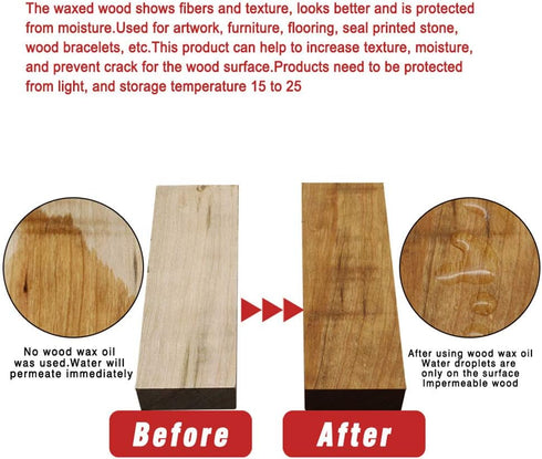Wood Seasoning Beewax Polish for Wood & Furniture, Metal & Leather, Complete Solution for Furniture Care and Home