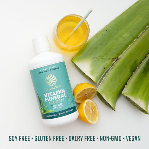 Sunwarrior Liquid Multivitamin & Minerals with Aloe Vera for Men and Women | 30 Fl Oz | Vegan, Gluten Free, Sugar Free