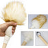 Wool Lambswool Cleaning Brush Duster for Piano, Guitar, and Home Furniture - Wood Handle, Hanging Rope, Anti-Static,