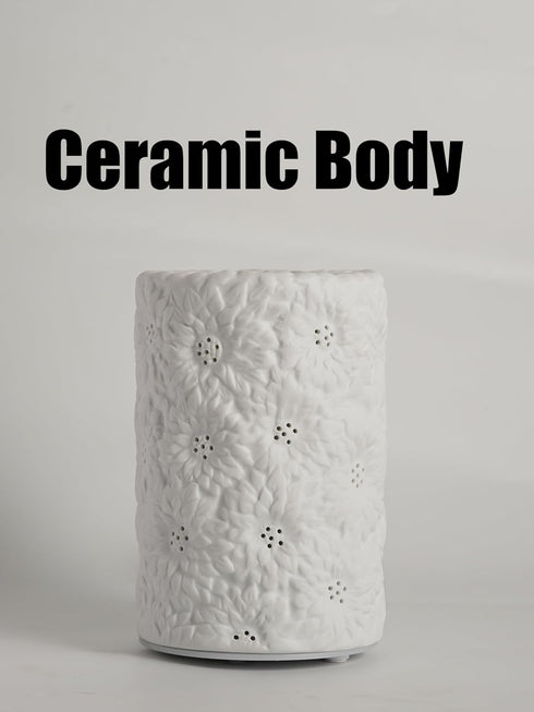 Sunflower Ceramic Essential Oil Diffusers,Small Cute for Office, Home for Aromatherapy,Bedroom Humidifier Air