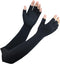 Kecartu Copper Long Arthritis Gloves,Long Wrist Compression Arm Sleeve Carpal Tunnel Gloves, Fingerless